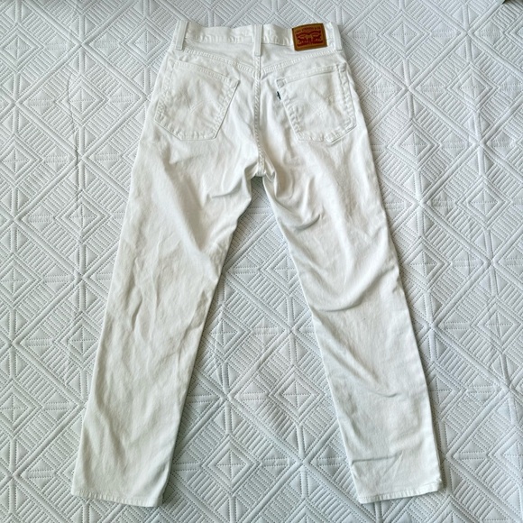 Levi's® Premium Wedgie Straight Fit Jeans Size 27 White - Picture 10 of 13